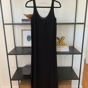 J. Crew Black Silk Midi Dress XXS